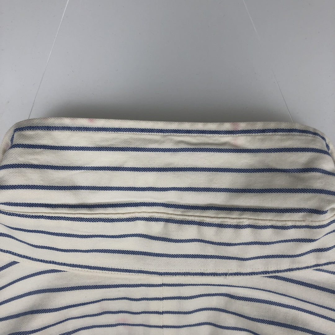 Ralph Lauren BLAKE long sleeve button-down striped shirt, men's size XL cotton white type Vintage Second Hand