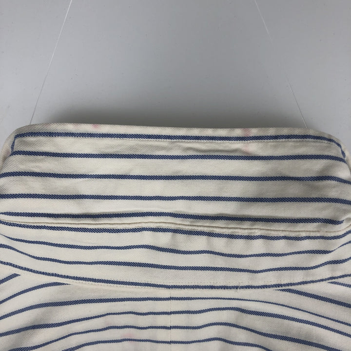 Ralph Lauren BLAKE long sleeve button-down striped shirt, men's size XL cotton white type Vintage Second Hand