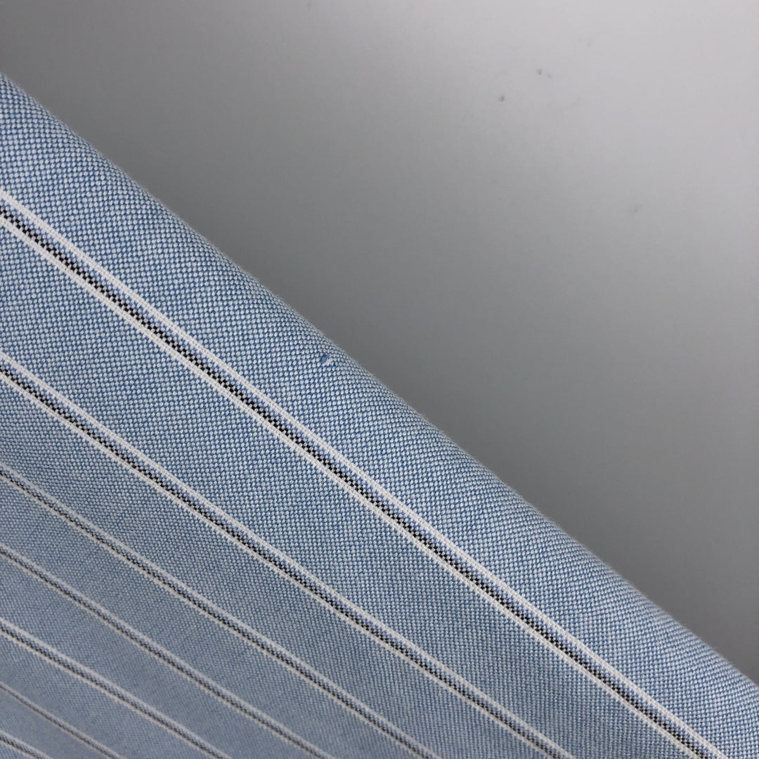 Ralph Lauren Classic Fit Long Sleeve Button Down Striped Shirt Men's XL cotton Blue type light blue Vintage Second Hand