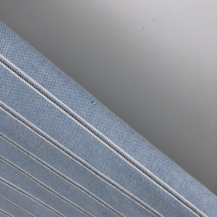 Ralph Lauren Classic Fit Long Sleeve Button Down Striped Shirt Men's XL cotton Blue type light blue Vintage Second Hand