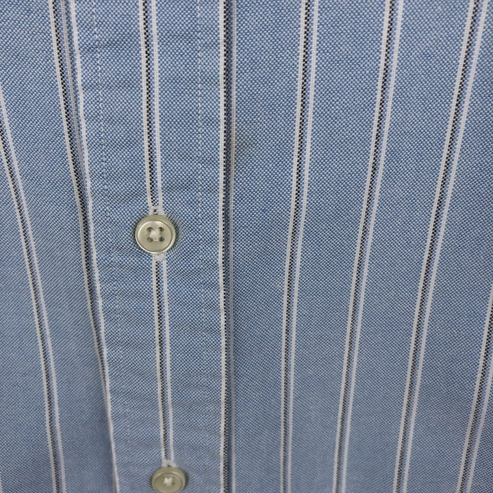 Ralph Lauren Classic Fit Long Sleeve Button Down Striped Shirt Men's XL cotton Blue type light blue Vintage Second Hand