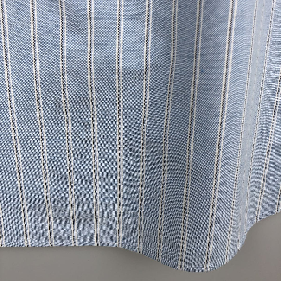 Ralph Lauren Classic Fit Long Sleeve Button Down Striped Shirt Men's XL cotton Blue type light blue Vintage Second Hand