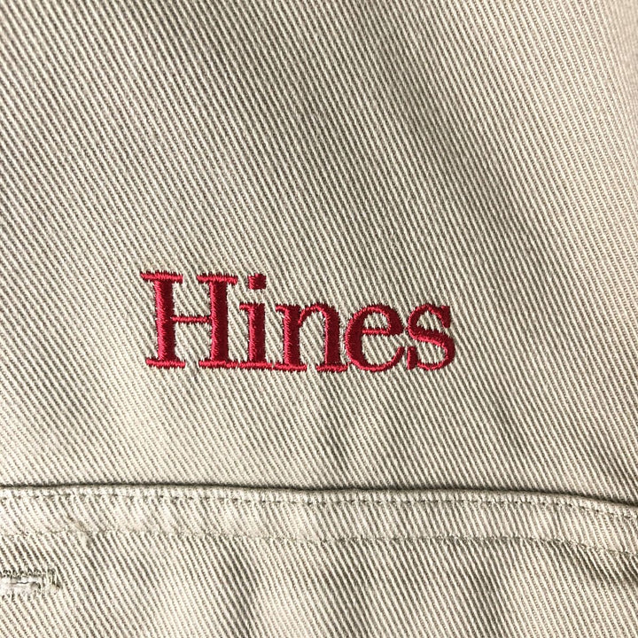 Filson Advertising Long-Sleeve Work Shirt, Men's Size M (approx.) cotton Beige type Vintage Second Hand