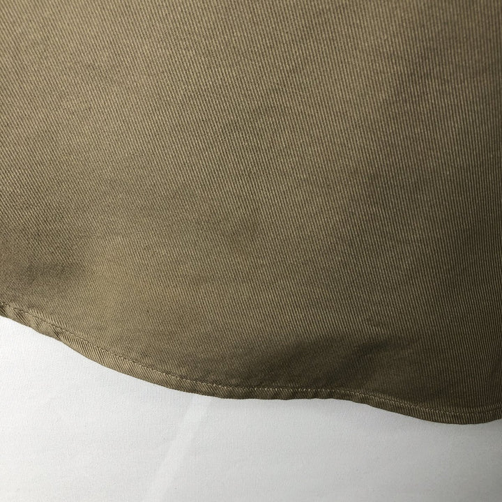 Filson Advertising Long-Sleeve Work Shirt, Men's Size M (approx.) cotton Beige type Vintage Second Hand