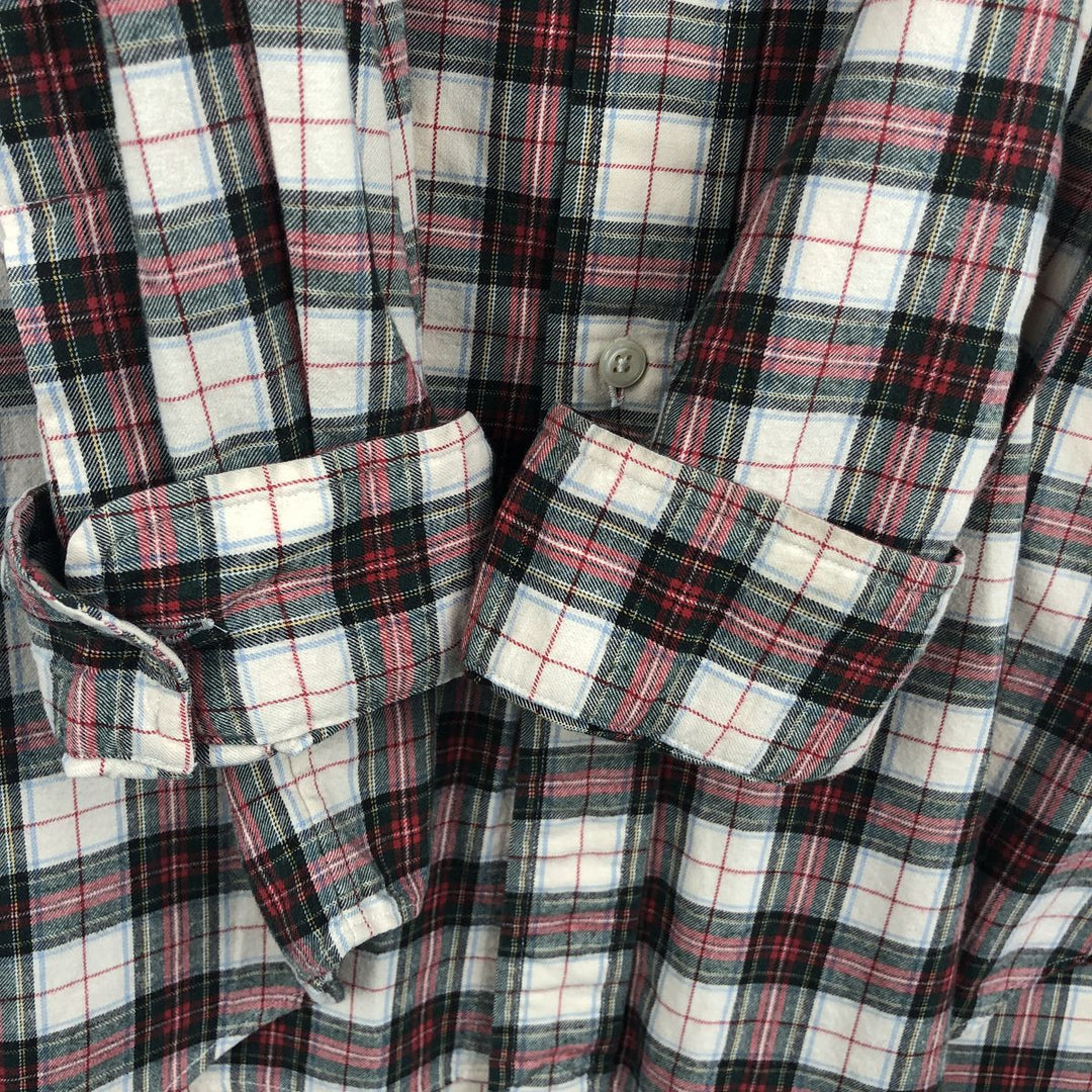 Ralph Lauren BLAKE long sleeve button down check shirt, men's size L cotton Beige type Vintage Second Hand