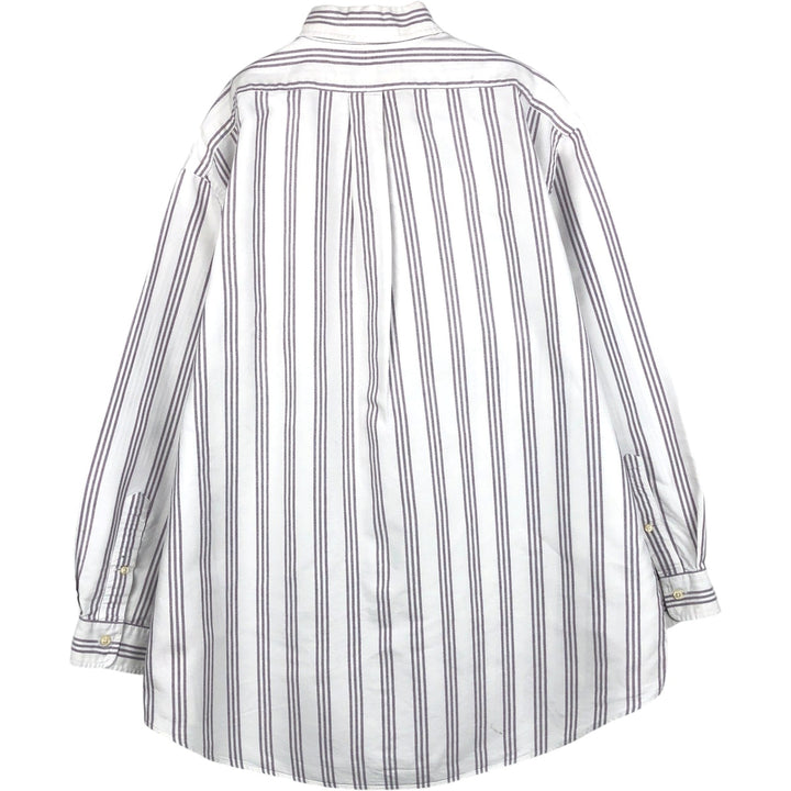 Ralph Lauren YARMOUTH Long Sleeve Button-Down Striped Shirt, Men's XL cotton white type Vintage Second Hand
