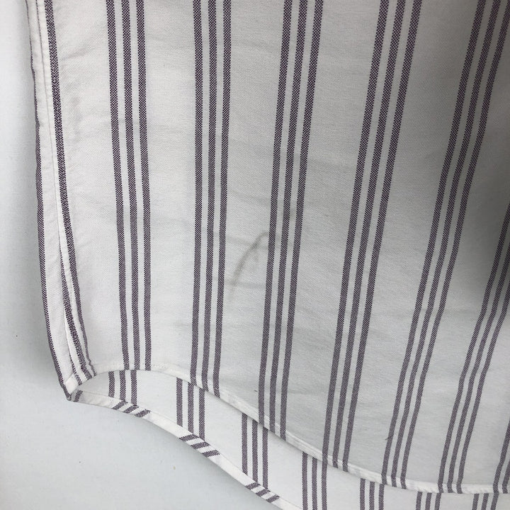 Ralph Lauren YARMOUTH Long Sleeve Button-Down Striped Shirt, Men's XL cotton white type Vintage Second Hand