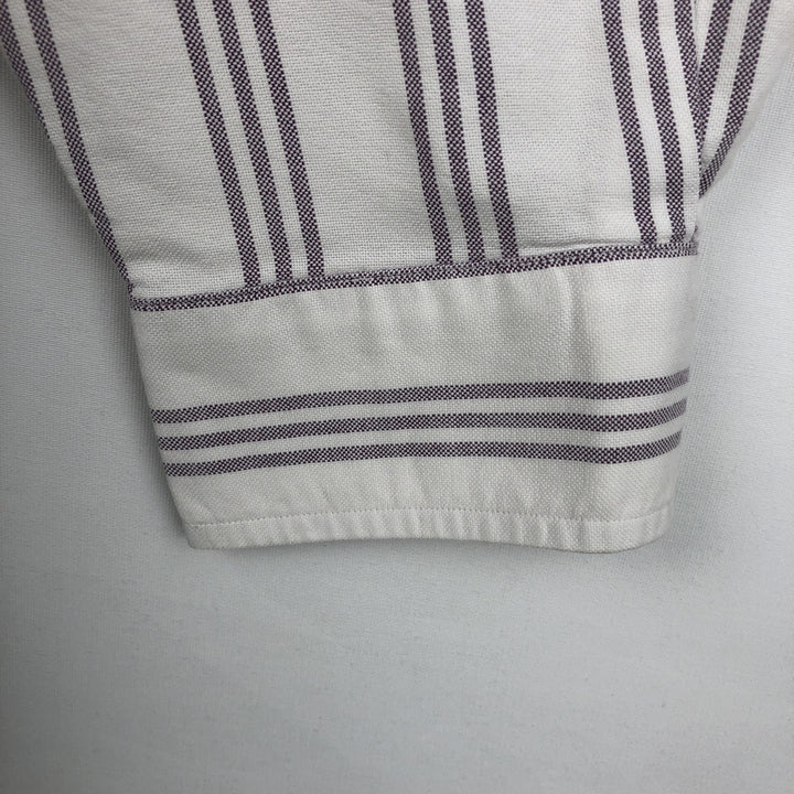 Ralph Lauren YARMOUTH Long Sleeve Button-Down Striped Shirt, Men's XL cotton white type Vintage Second Hand