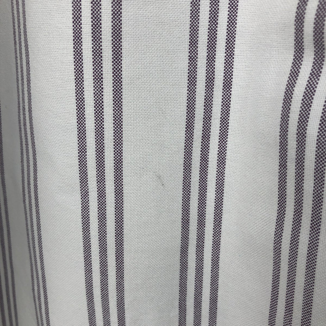 Ralph Lauren YARMOUTH Long Sleeve Button-Down Striped Shirt, Men's XL cotton white type Vintage Second Hand