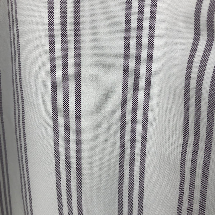 Ralph Lauren YARMOUTH Long Sleeve Button-Down Striped Shirt, Men's XL cotton white type Vintage Second Hand