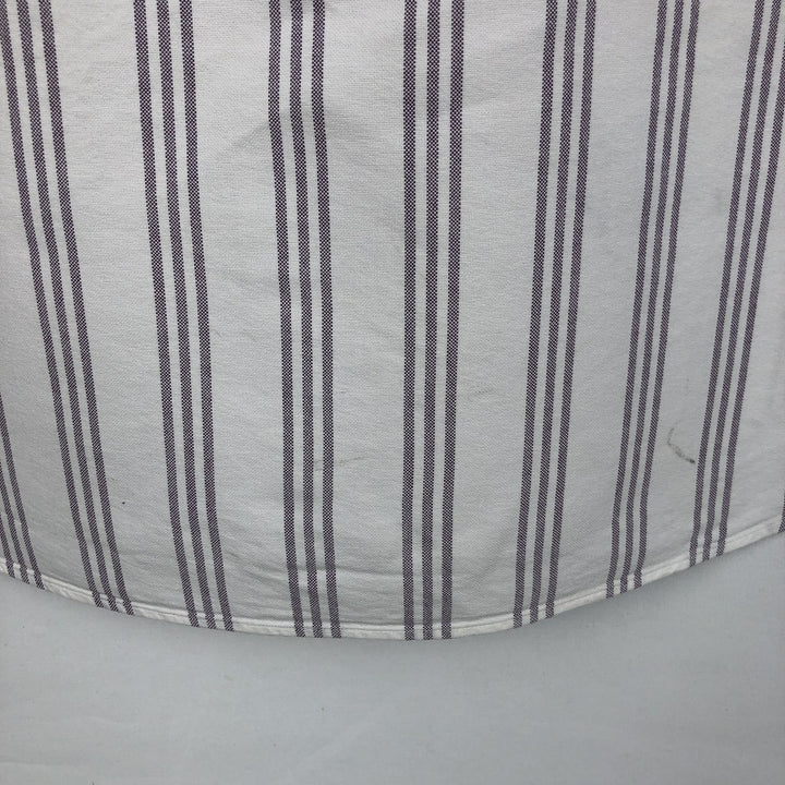 Ralph Lauren YARMOUTH Long Sleeve Button-Down Striped Shirt, Men's XL cotton white type Vintage Second Hand