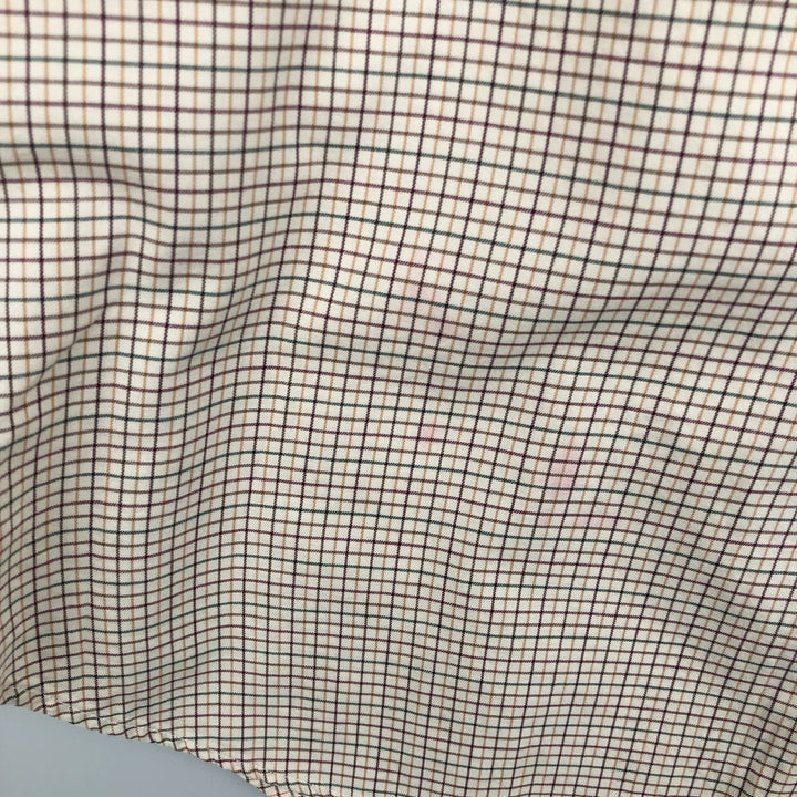 Ralph Lauren Classic Fit Long Sleeve Button Down Check Shirt Men's XL cotton Beige type Vintage Second Hand