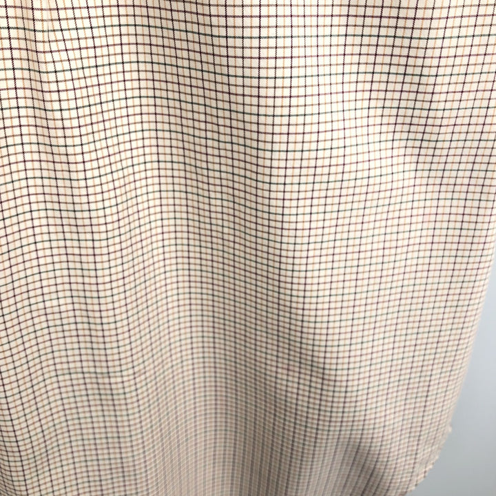 Ralph Lauren Classic Fit Long Sleeve Button Down Check Shirt Men's XL cotton Beige type Vintage Second Hand