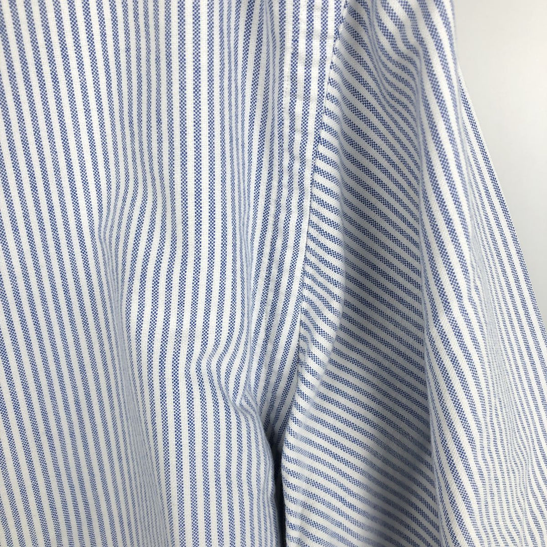 Ralph Lauren long sleeve button down striped shirt, men's XL size cotton white type Vintage Second Hand