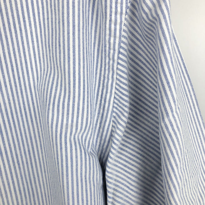 Ralph Lauren long sleeve button down striped shirt, men's XL size cotton white type Vintage Second Hand