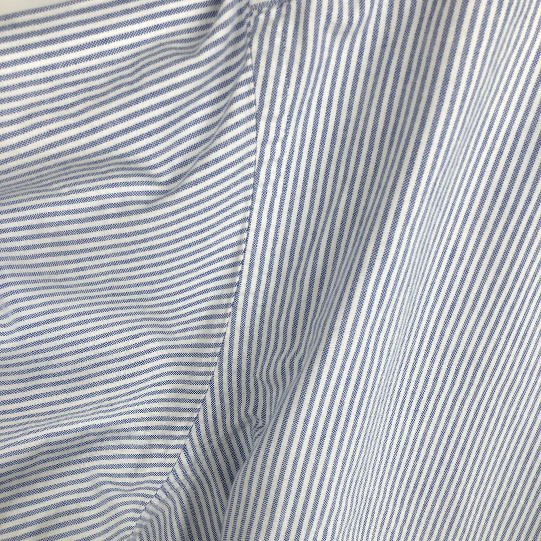 Ralph Lauren long sleeve button down striped shirt, men's XL size cotton white type Vintage Second Hand
