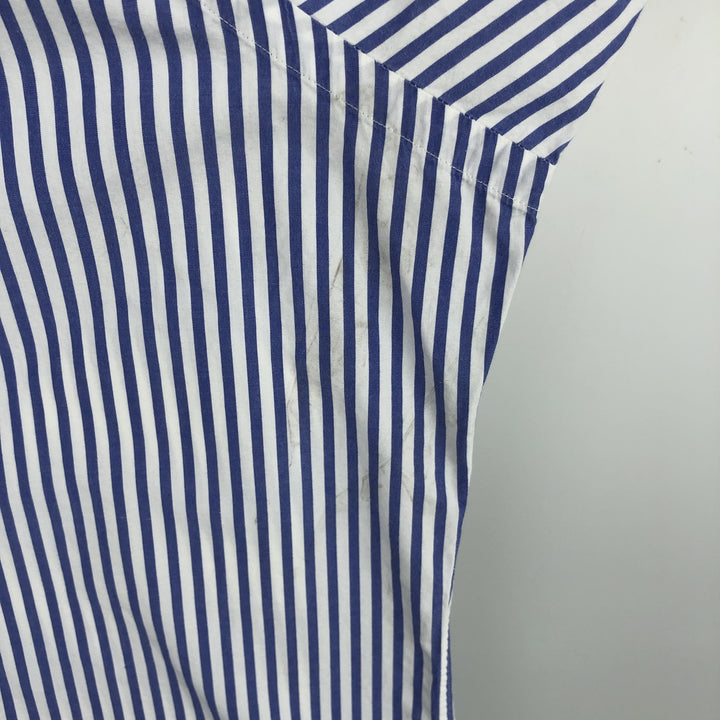 Ralph Lauren CUSTOM FIT long sleeve button down striped shirt men's XL size cotton white type Vintage Second Hand
