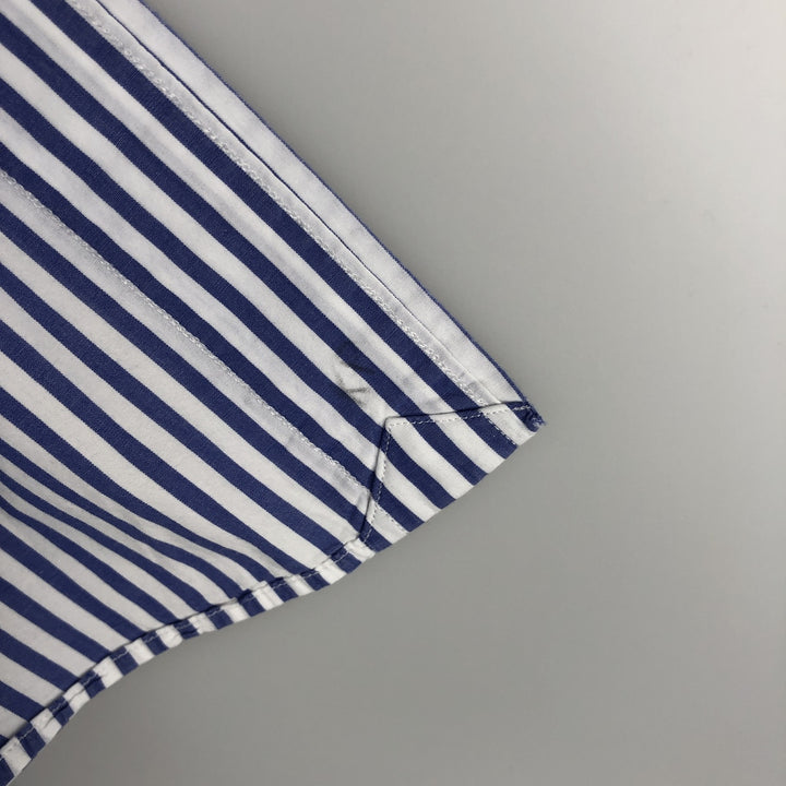 Ralph Lauren CUSTOM FIT long sleeve button down striped shirt men's XL size cotton white type Vintage Second Hand