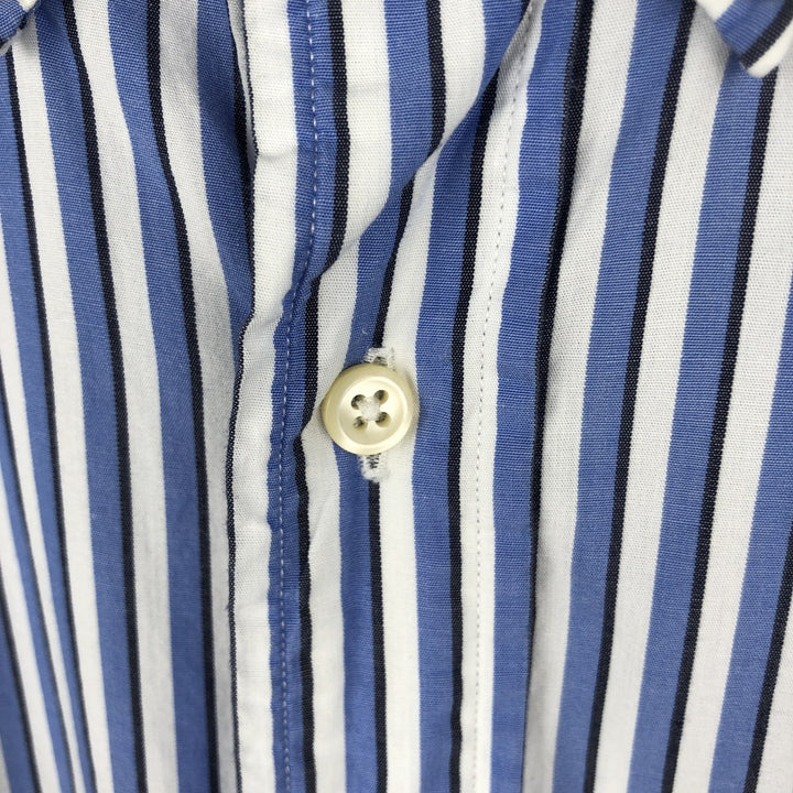 Ralph Lauren YARMOUTH Long Sleeve Button-Down Striped Shirt, Men's XL cotton white type Vintage Second Hand