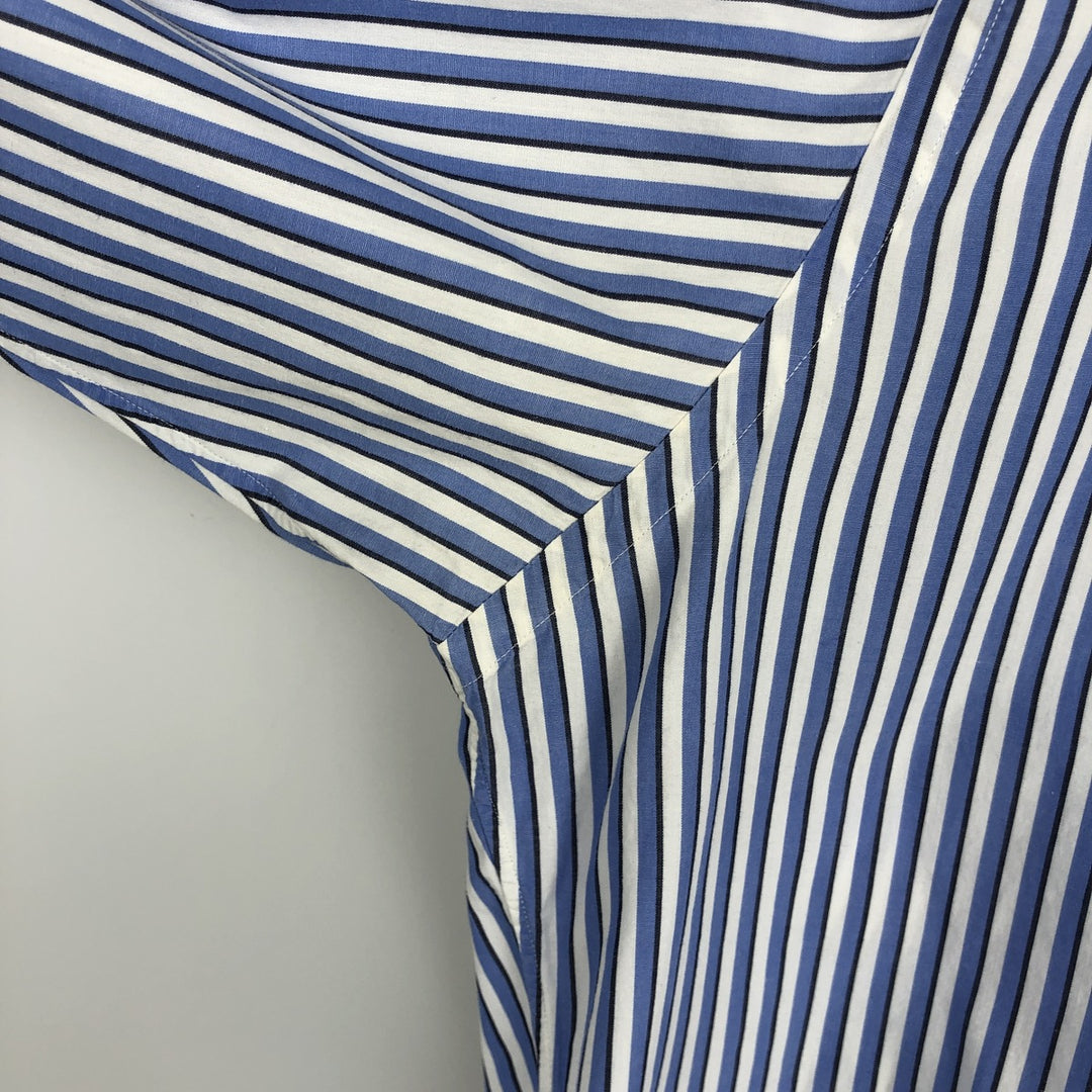 Ralph Lauren YARMOUTH Long Sleeve Button-Down Striped Shirt, Men's XL cotton white type Vintage Second Hand