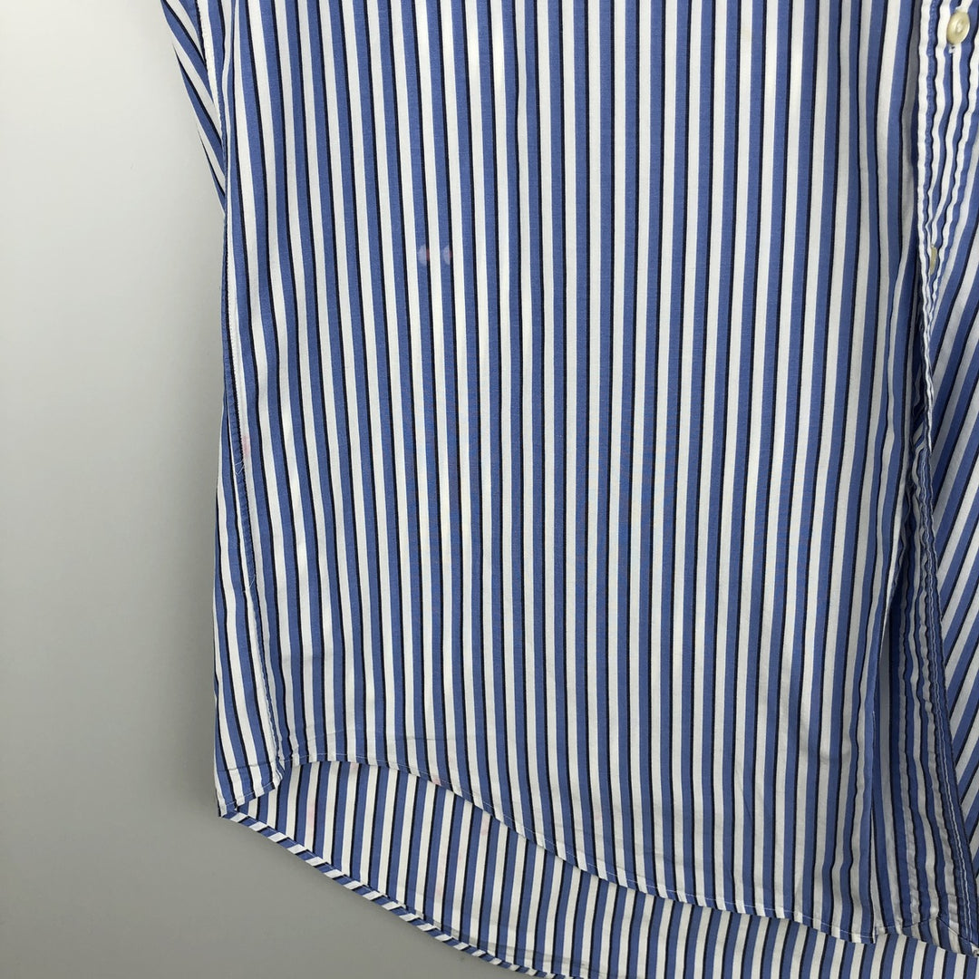 Ralph Lauren YARMOUTH Long Sleeve Button-Down Striped Shirt, Men's XL cotton white type Vintage Second Hand