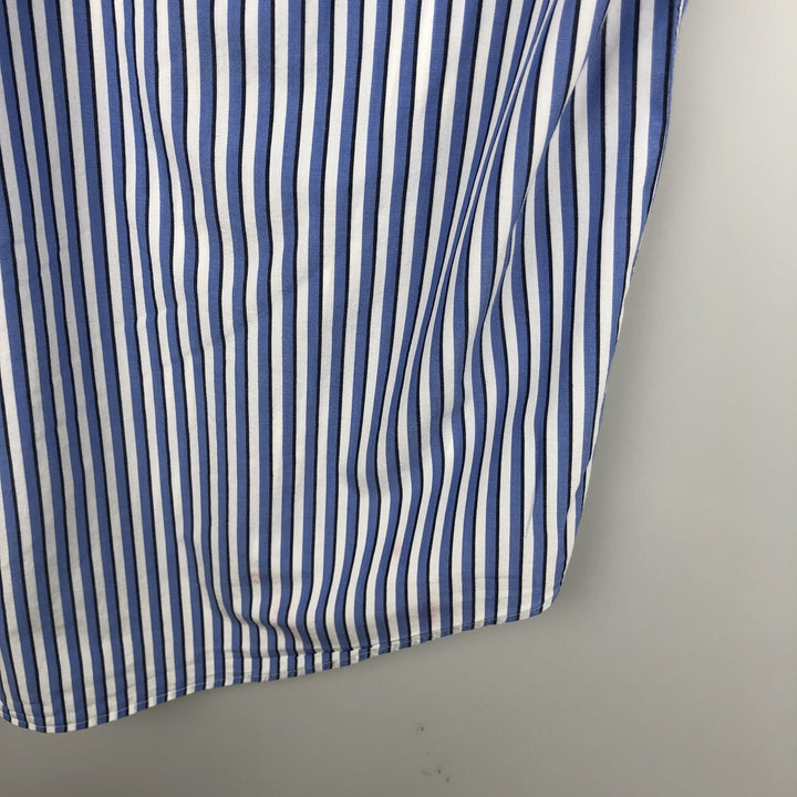 Ralph Lauren YARMOUTH Long Sleeve Button-Down Striped Shirt, Men's XL cotton white type Vintage Second Hand