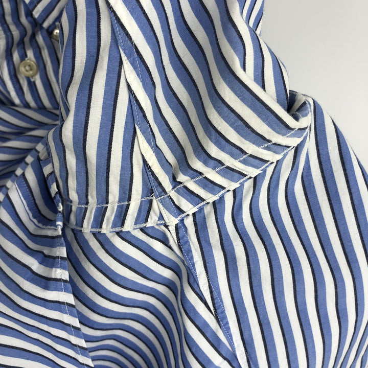 Ralph Lauren YARMOUTH Long Sleeve Button-Down Striped Shirt, Men's XL cotton white type Vintage Second Hand
