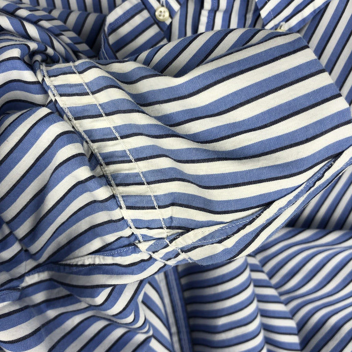Ralph Lauren YARMOUTH Long Sleeve Button-Down Striped Shirt, Men's XL cotton white type Vintage Second Hand