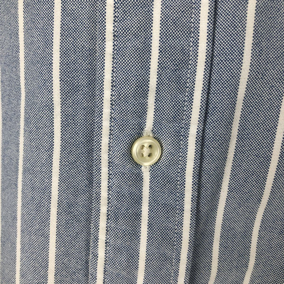 Ralph Lauren BLAKE long sleeve button-down striped shirt, men's size XL cotton Blue type light blue Vintage Second Hand