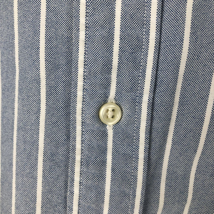 Ralph Lauren BLAKE long sleeve button-down striped shirt, men's size XL cotton Blue type light blue Vintage Second Hand