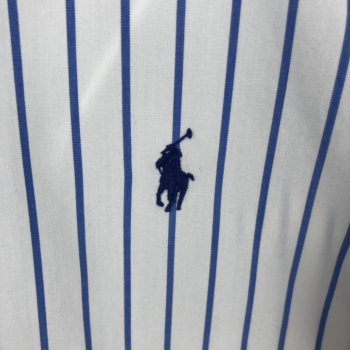 Ralph Lauren YARMOUTH Long Sleeve Button-Down Striped Shirt, Men's XL cotton white type Vintage Second Hand