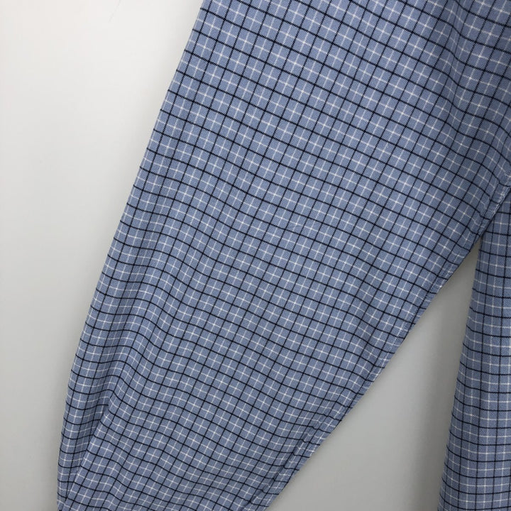 Ralph Lauren Classic Fit Long Sleeve Button Down Check Shirt Men's XL cotton Blue type light blue Vintage Second Hand