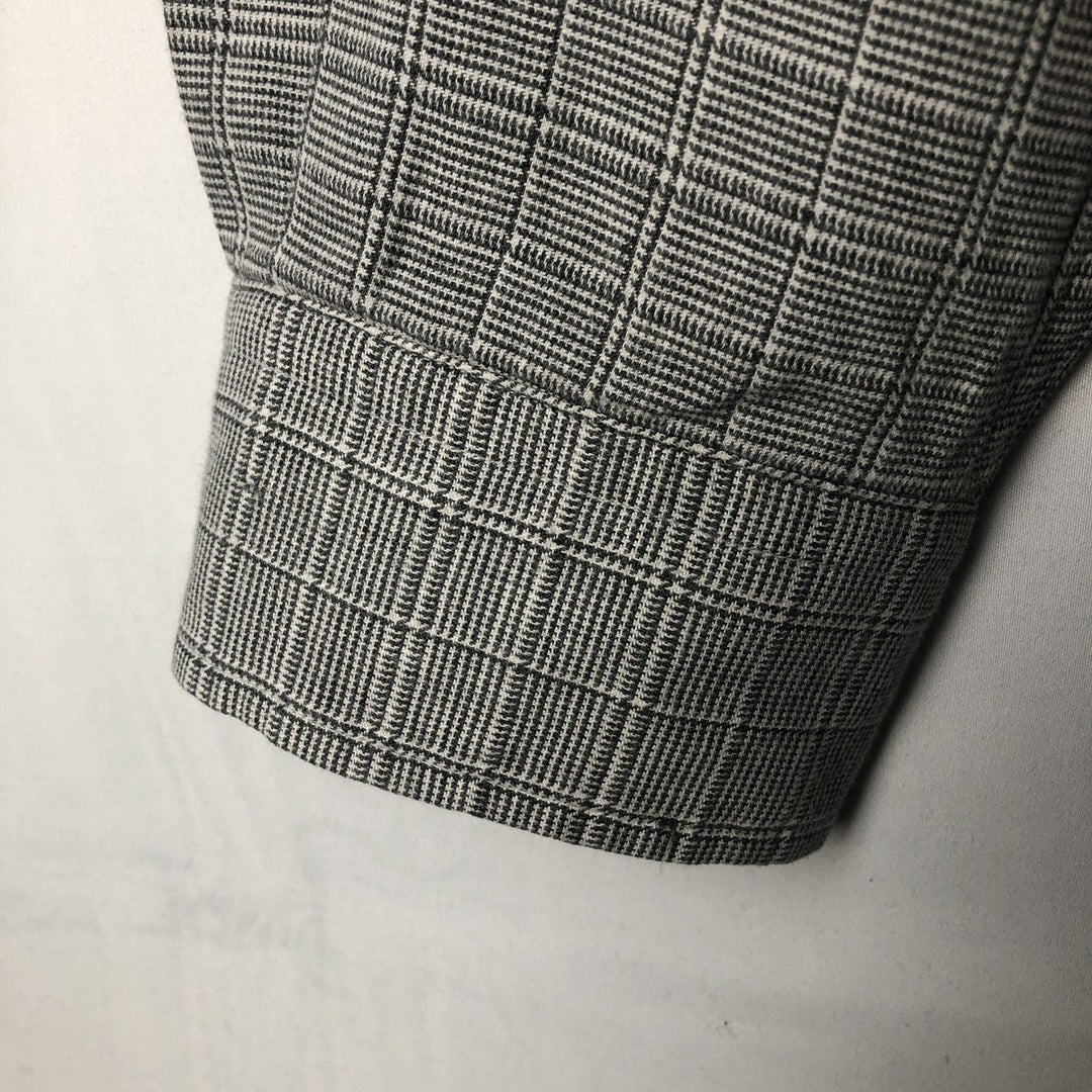 Ralph Lauren POLO GOLF LOFTING Long-Sleeve Cotton Check Shirt, Men's Size L (approx.) cotton gray type Vintage Second Hand