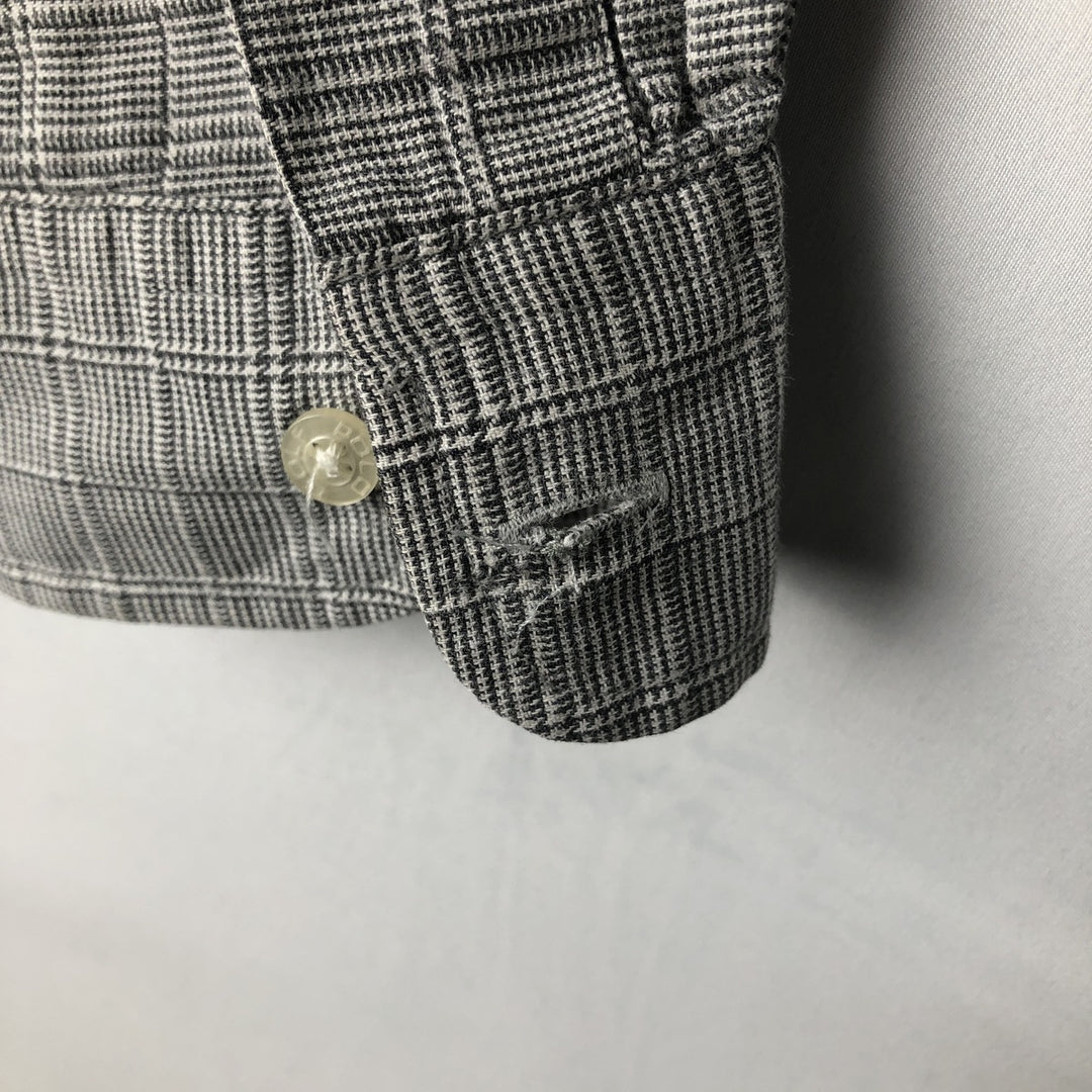 Ralph Lauren POLO GOLF LOFTING Long-Sleeve Cotton Check Shirt, Men's Size L (approx.) cotton gray type Vintage Second Hand