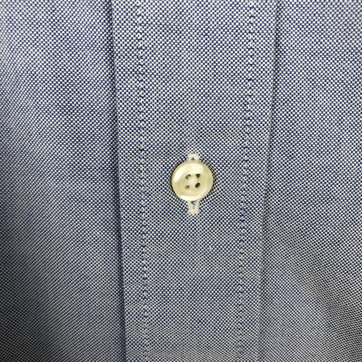 Brooks Brothers Est.1818 Long Sleeve Button Down Shirt Made in USA Men's Size L Supima Cotton blue type Vintage Second Hand