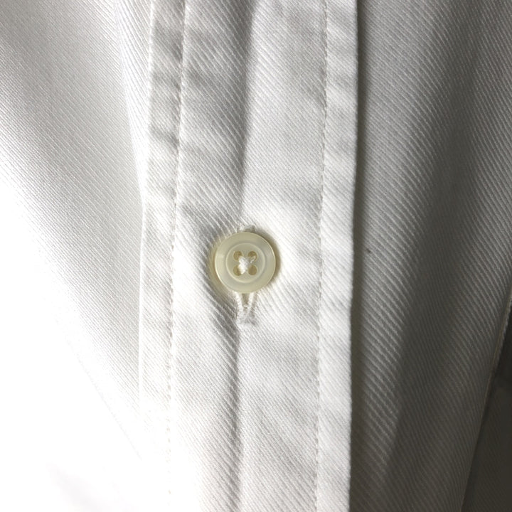 Brooks Brothers long sleeve button down shirt made in USA, size L for men cotton white type Vintage Second Hand