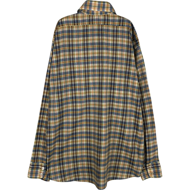 Levi's Check Pattern Long-Sleeve Shirt, Men's Size XL (approx.) unclear Beige type Vintage Second Hand