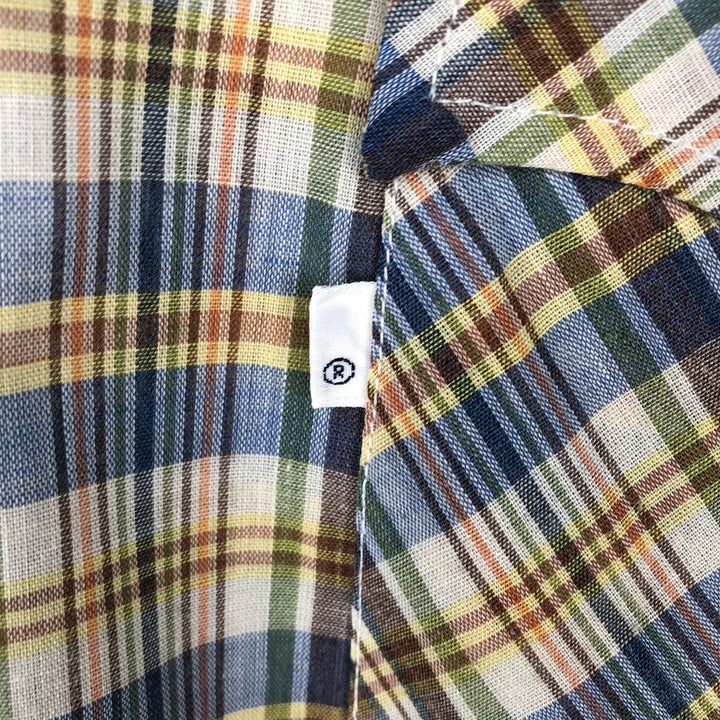 Levi's Check Pattern Long-Sleeve Shirt, Men's Size XL (approx.) unclear Beige type Vintage Second Hand