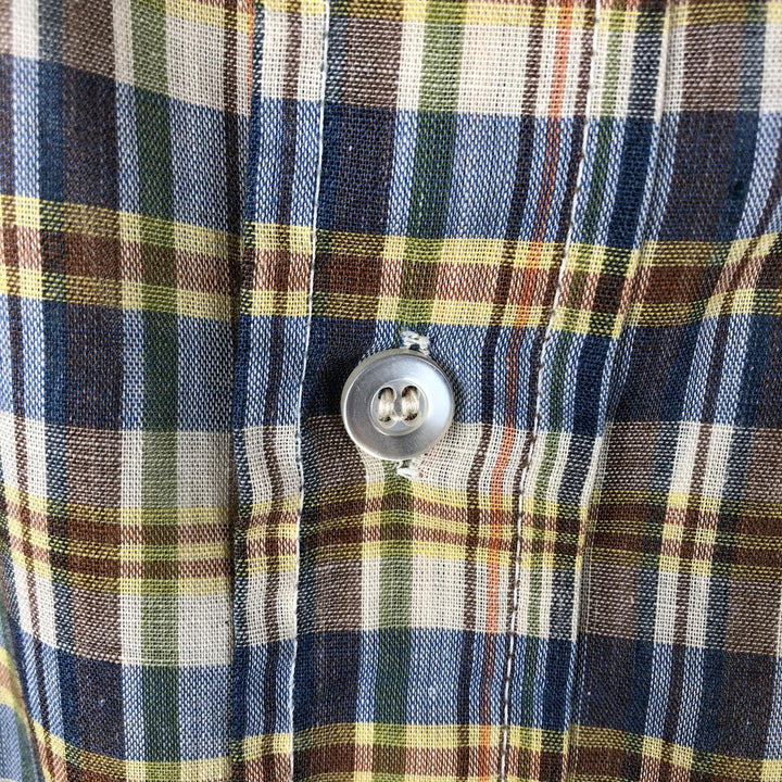 Levi's Check Pattern Long-Sleeve Shirt, Men's Size XL (approx.) unclear Beige type Vintage Second Hand