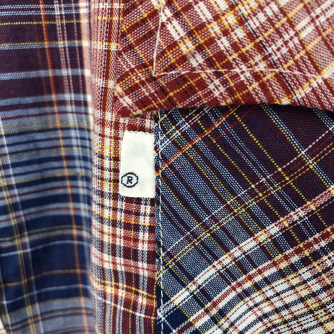 Levi's Check Pattern Long-Sleeve Shirt, Men's Size XL (approx.) unclear red type Vintage Second Hand