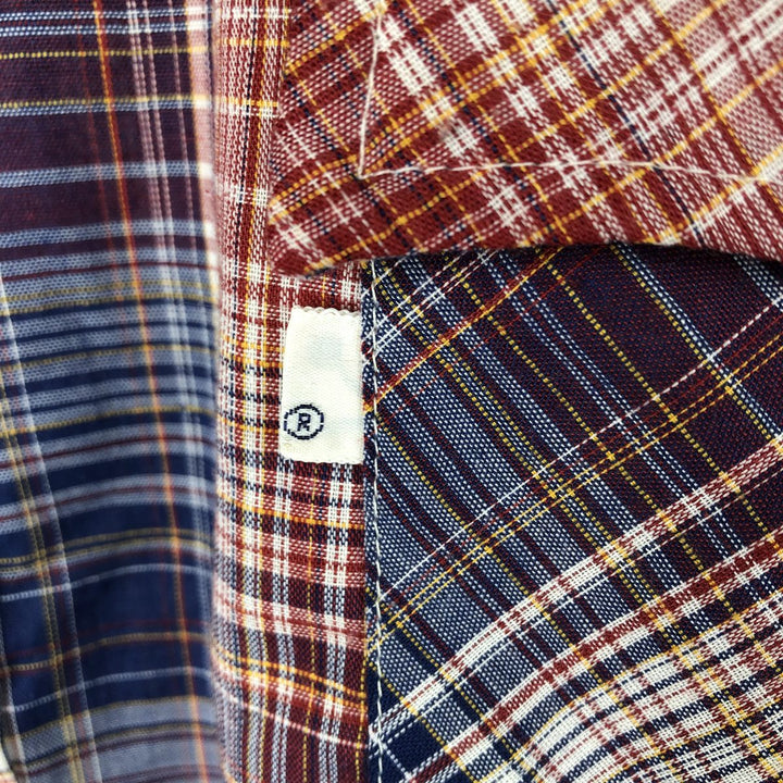 Levi's Check Pattern Long-Sleeve Shirt, Men's Size XL (approx.) unclear red type Vintage Second Hand