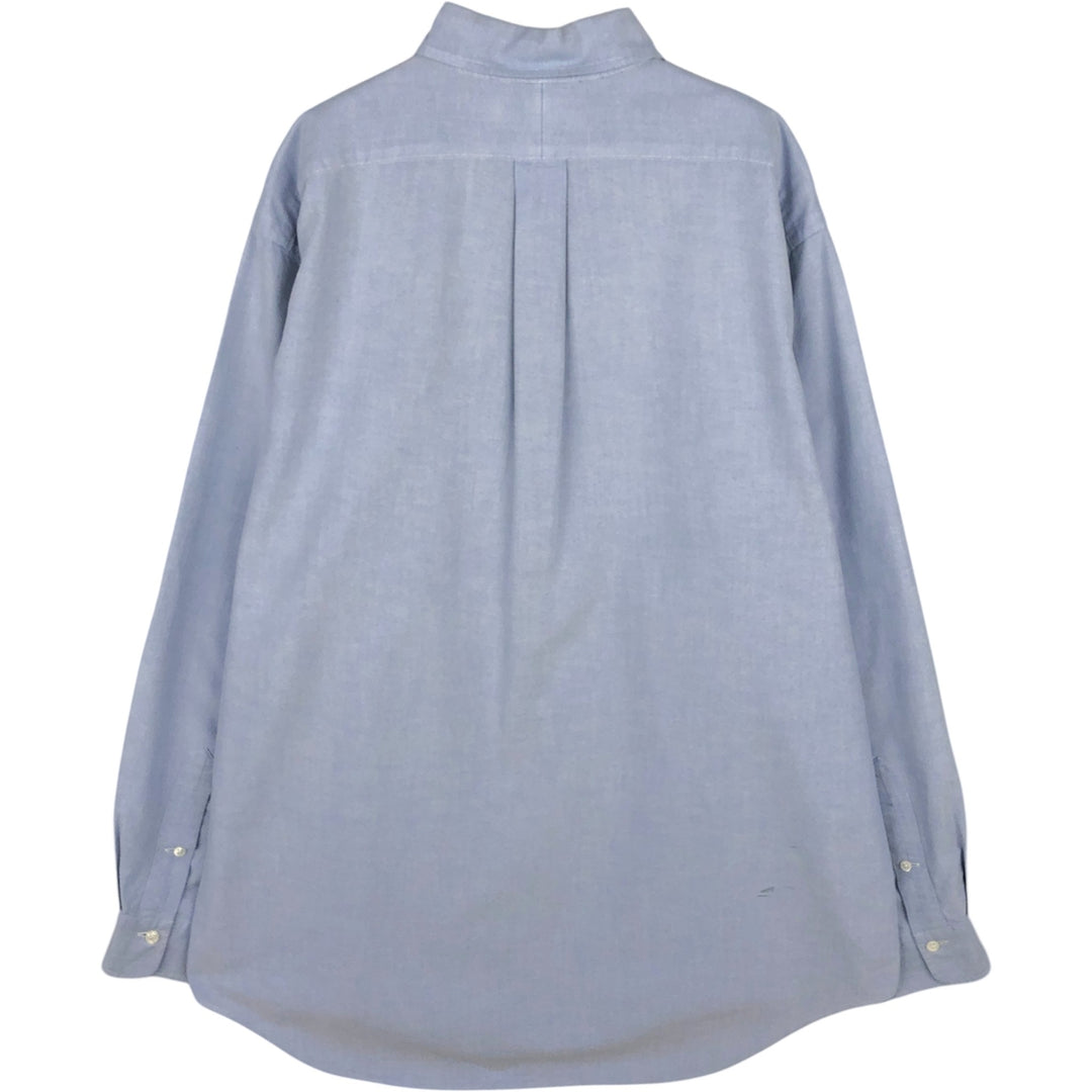 Ralph Lauren long sleeve button down shirt, men's size L cotton Blue type light blue Vintage Second Hand