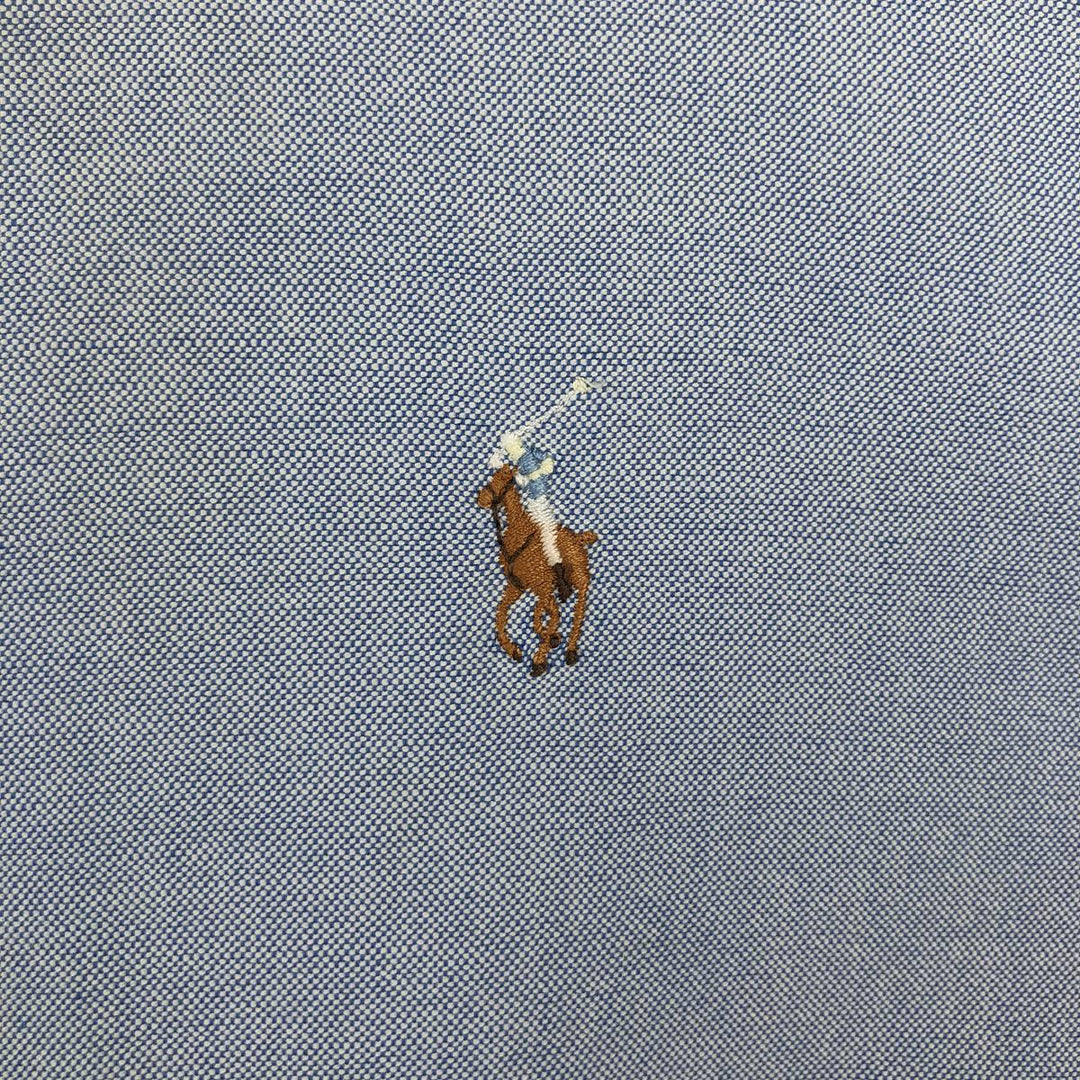 Ralph Lauren long sleeve button down shirt, men's size L cotton Blue type light blue Vintage Second Hand