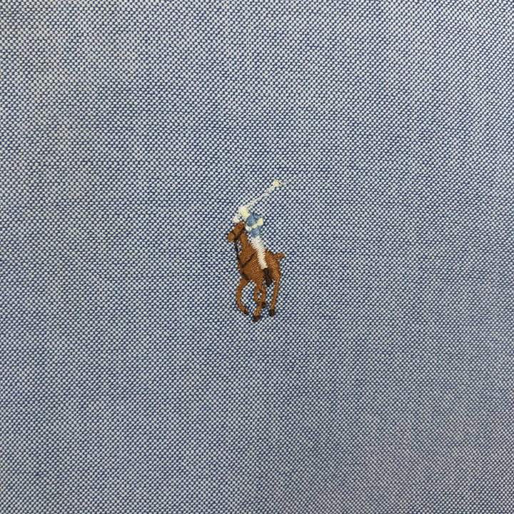 Ralph Lauren long sleeve button down shirt, men's size L cotton Blue type light blue Vintage Second Hand