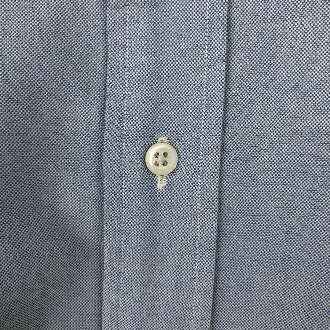 Ralph Lauren long sleeve button down shirt, men's size L cotton Blue type light blue Vintage Second Hand