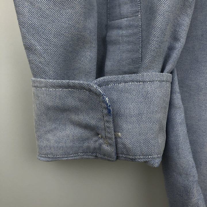 Ralph Lauren long sleeve button down shirt, men's size L cotton Blue type light blue Vintage Second Hand
