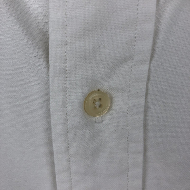 Ralph Lauren YARMOUTH long sleeve button down shirt, men's size L cotton white type Vintage Second Hand