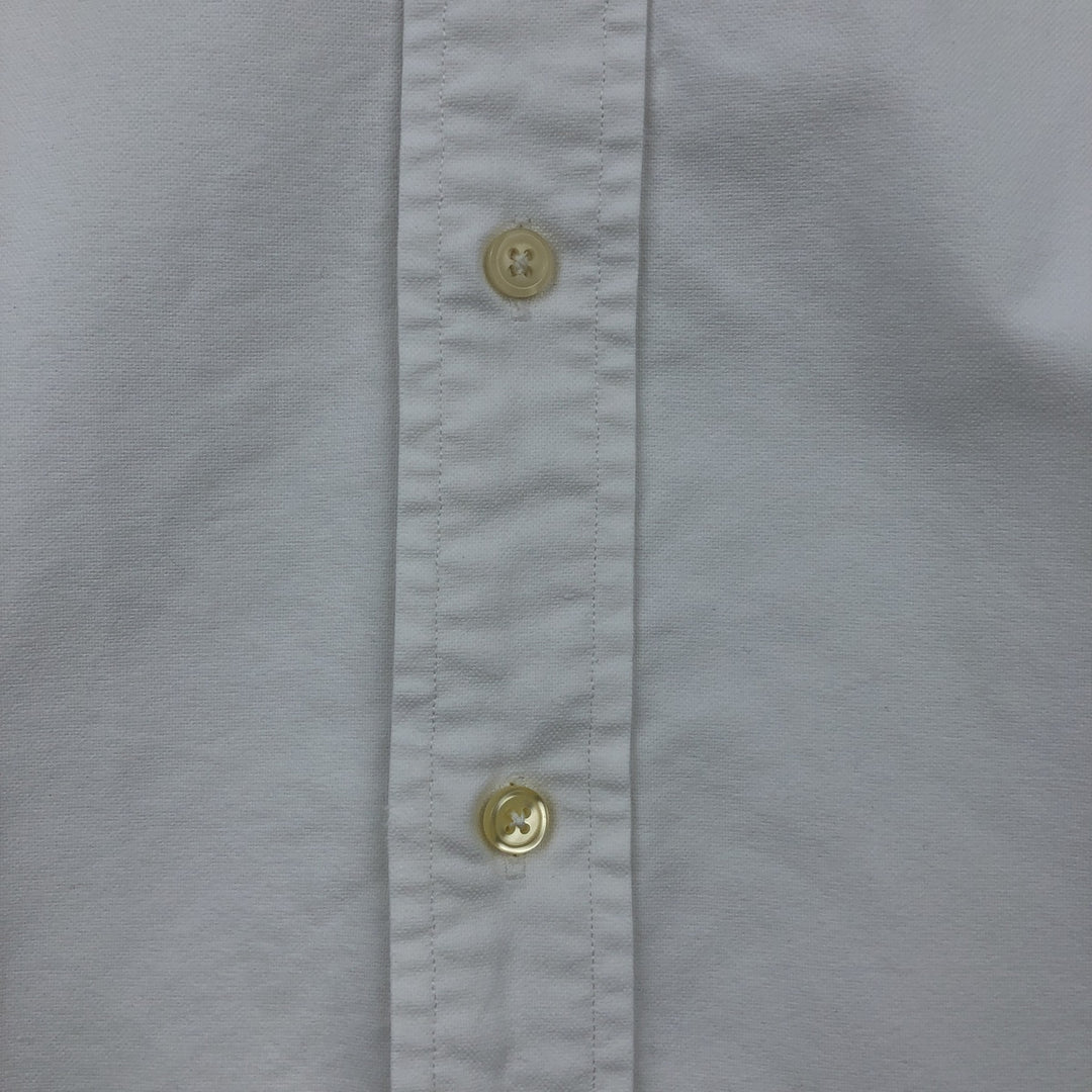 Ralph Lauren YARMOUTH long sleeve button down shirt, men's size L cotton white type Vintage Second Hand