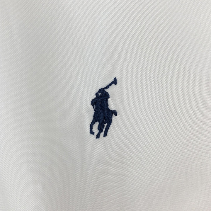 Ralph Lauren YARMOUTH long sleeve button down shirt, men's size L cotton white type Vintage Second Hand