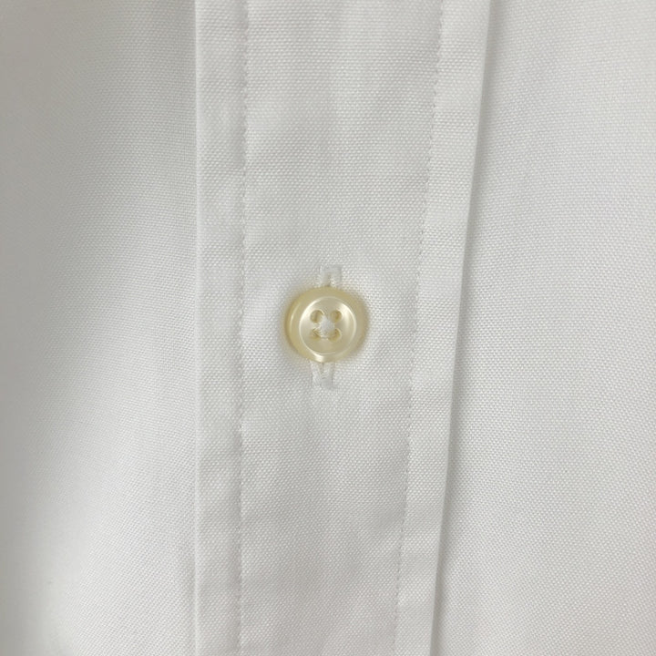 Ralph Lauren YARMOUTH long sleeve button down shirt, men's size L cotton white type Vintage Second Hand